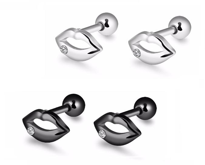 orecchini acciaio inox bottone donna bambina online