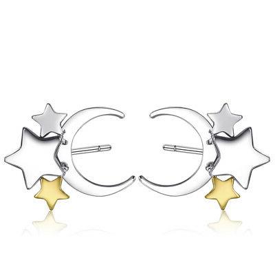 orecchini acciaio luna e stelle s agapo