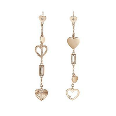 orecchini acciaio pendenti con cuori chant bah24