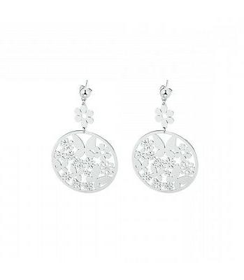 orecchini acciaio s agapo flower sfl22 0795