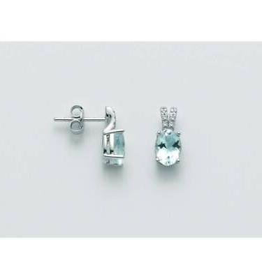 orecchini acquamarina e diamanti erd2480 earrings donna