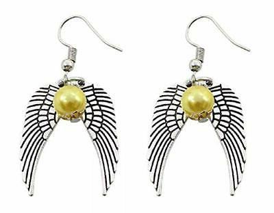 orecchini ali colore argento perla dorata donna
