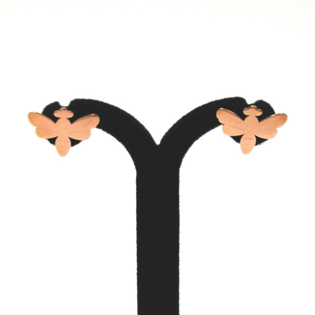 orecchini ape lobo con perno e farfallina