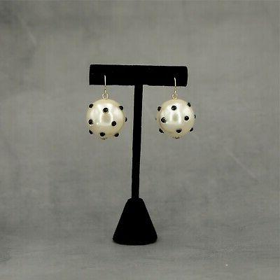 orecchini argentato gancio grandi perle bianco 23mm