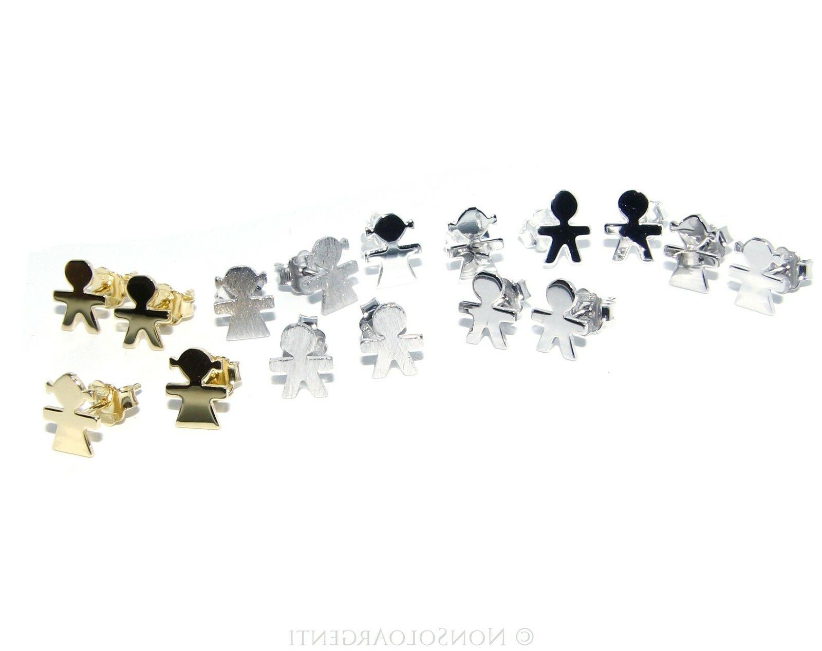 orecchini argento 925 bebe bambino bambina colori