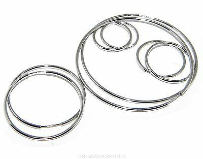 orecchini argento 925 donna semplici anelle cerchi