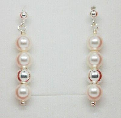 orecchini argento 925 e perle swarovski 5810