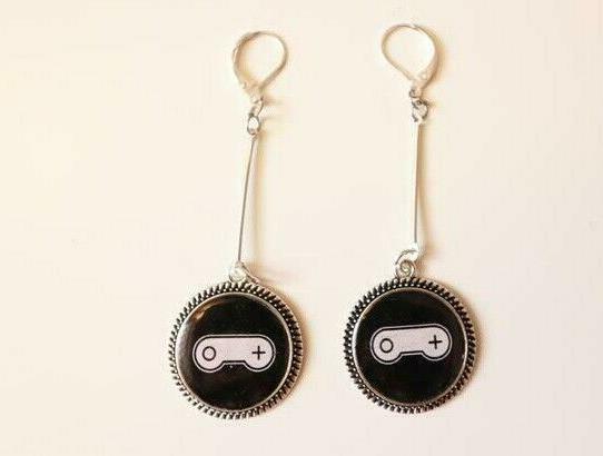 orecchini argento 925 ipoallergenici gamer videogame videogi