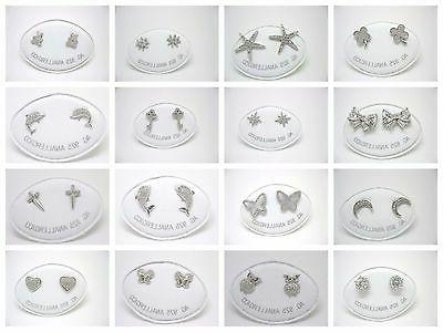 orecchini argento 925 percent anallergico brillante zirconi
