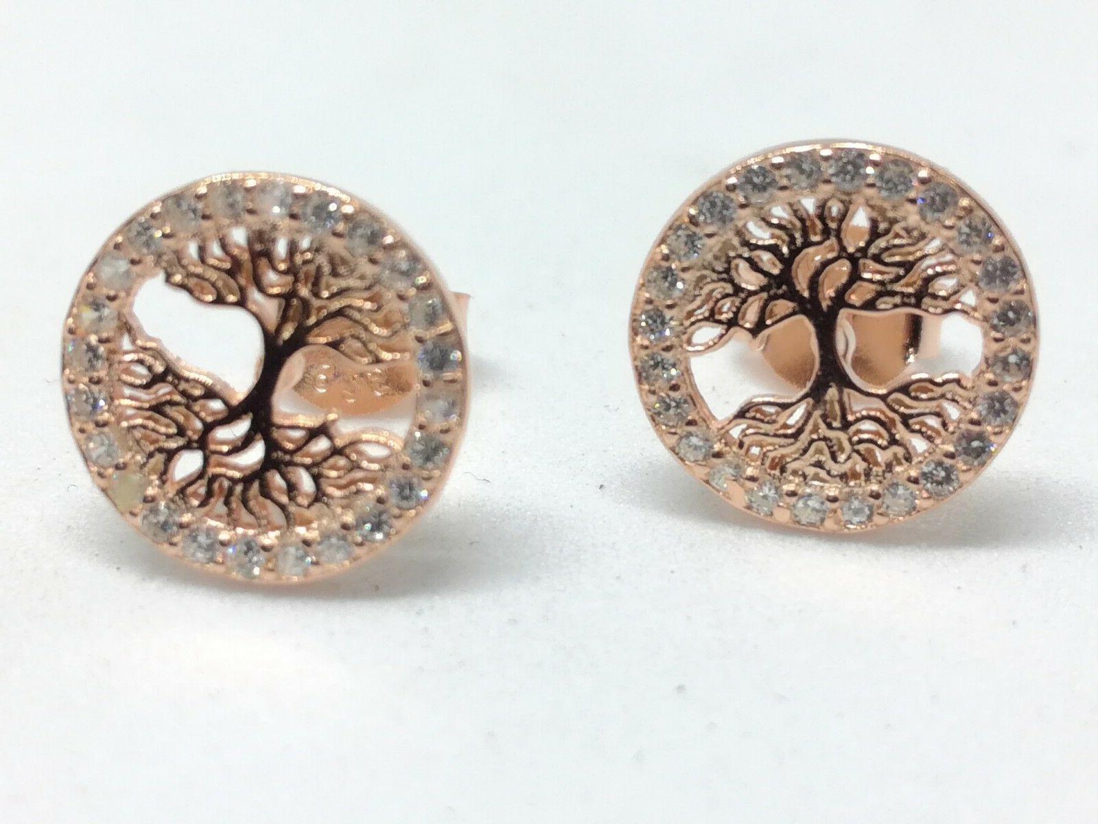 orecchini argento albero della vita ramato lobo