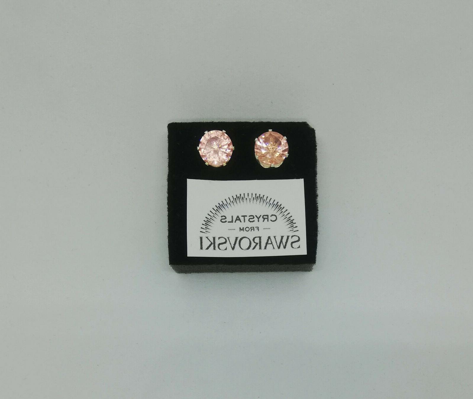 orecchini argento da donna punto luce cristalli