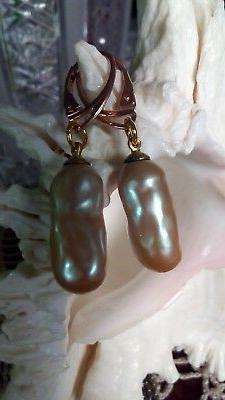 Argento Dorato E Perle Barocche Rosate