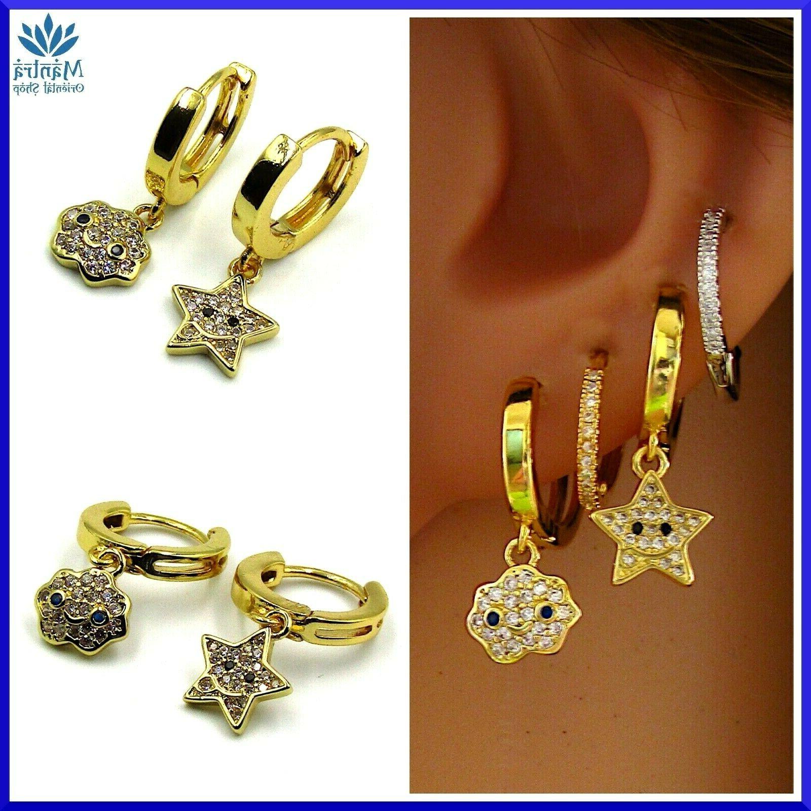 orecchini asimmetrici da donna a cerchio con