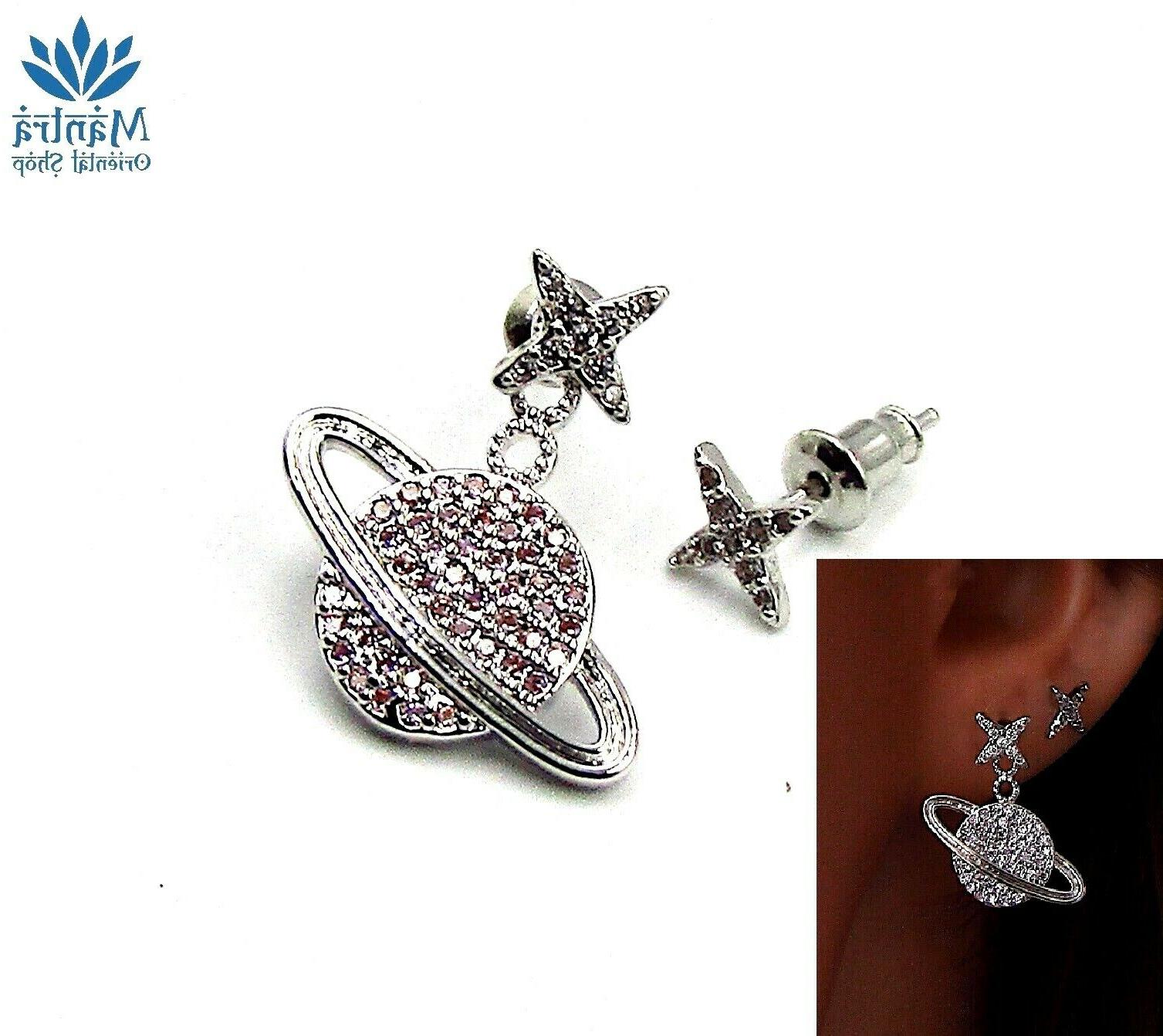 orecchini asimmetrici da donna a lobo stella