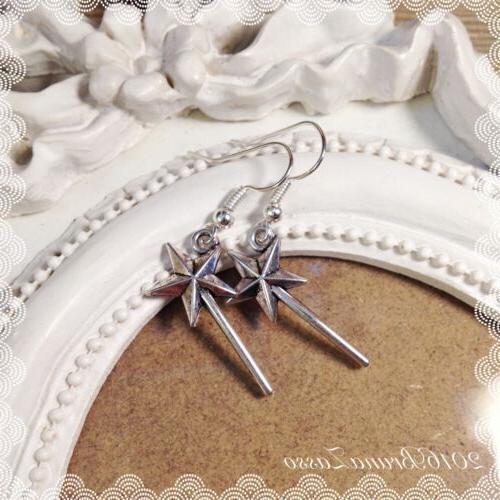 orecchini bacchetta magica fata magic wand fairy