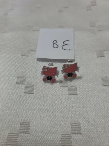 orecchini bambina gatto colore rosa