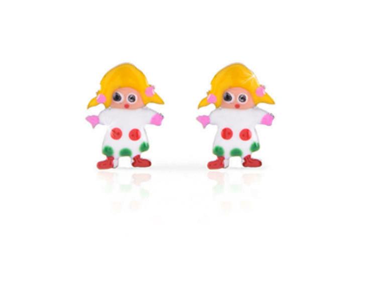 orecchini bambina in argento 925 percent forma