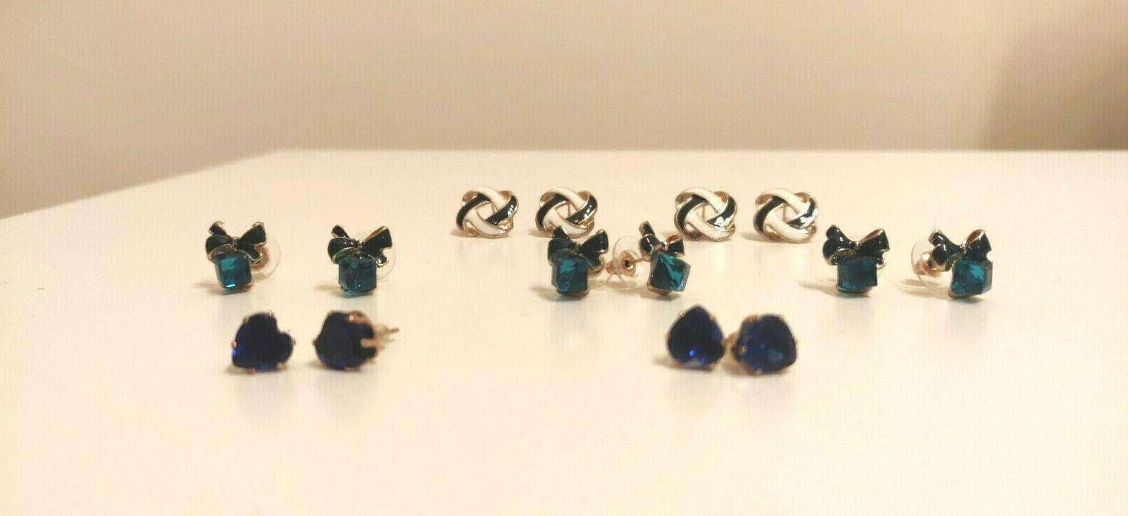 orecchini bigiotteria 7 paia da donna