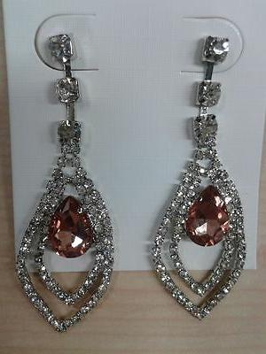 orecchini bigiotteria donna pendenti eleganti con strass