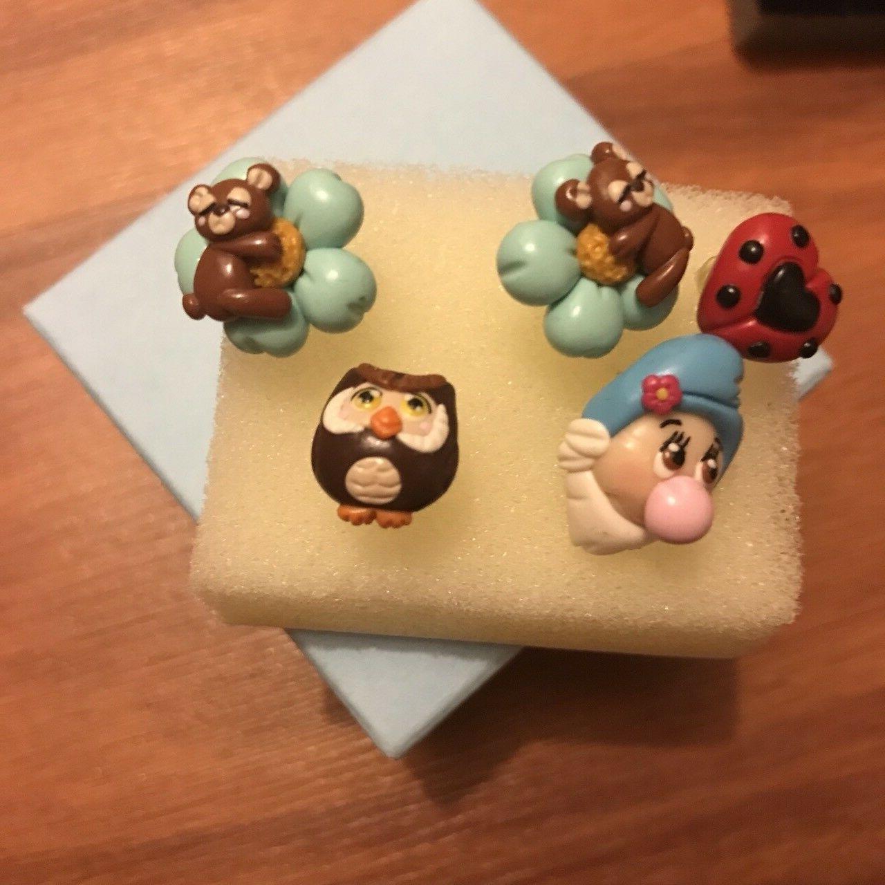 orecchini bigiotteria teschio e handmade in fimo