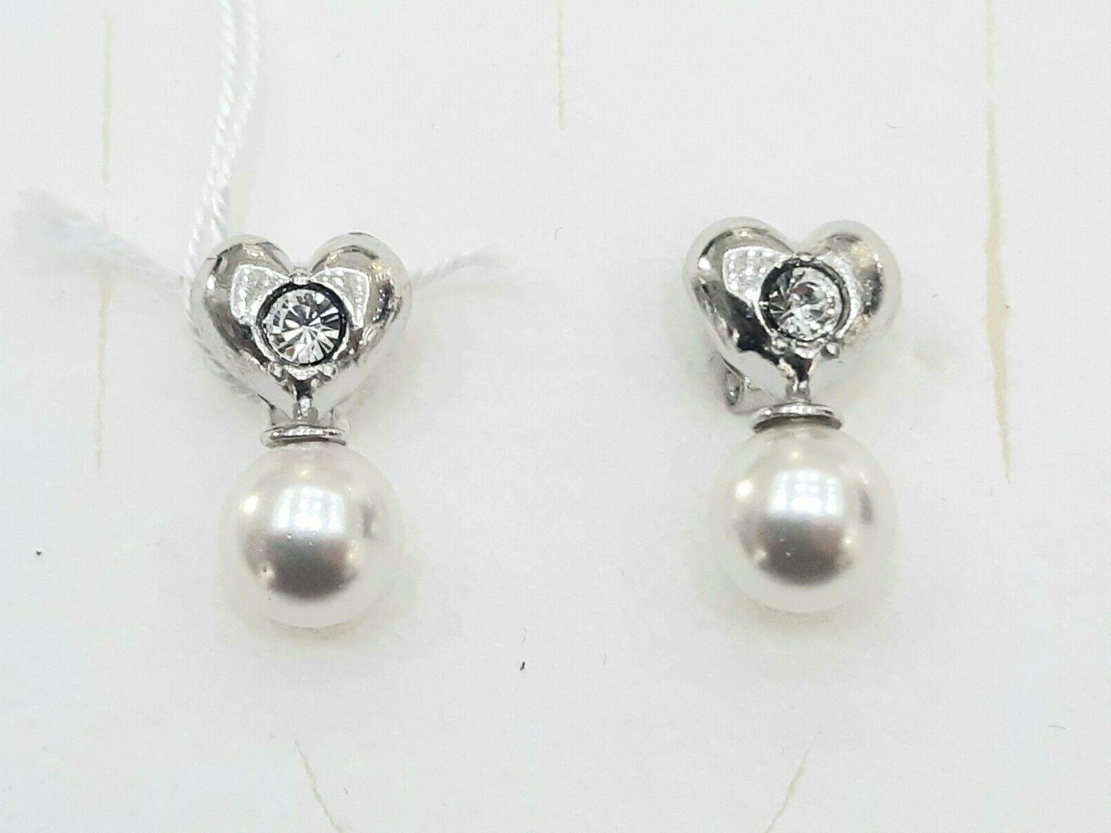 orecchini bimba con cuore e pietra boccadamo