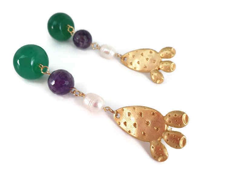 orecchini cactus orecchini zama orecchini stella marina