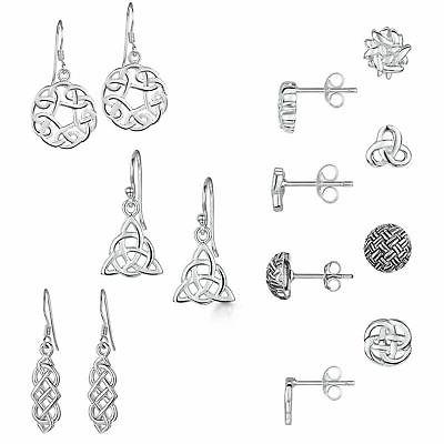 orecchini celtici in argento sterling 925 orecchini