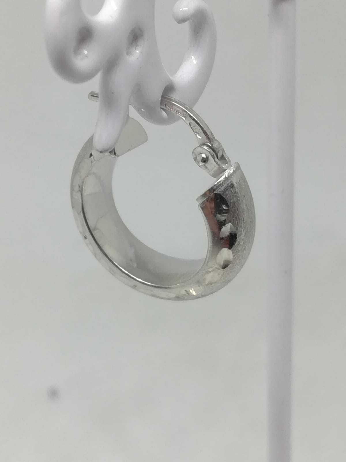 orecchini cerchi donna argento 925 1000 satinato
