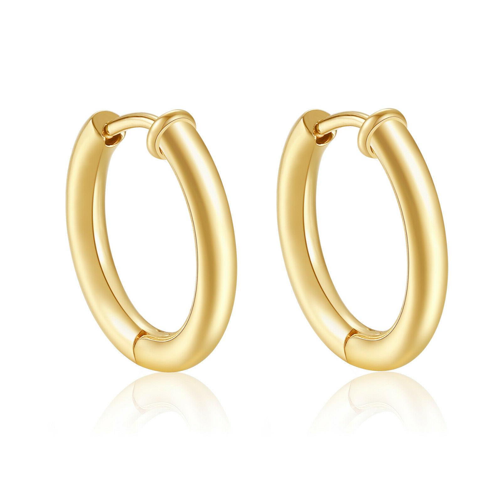 orecchini cerchi dorati acciaio donna shea05