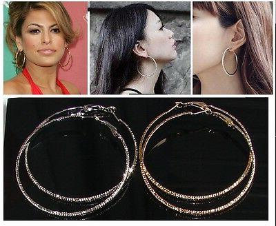 orecchini cerchi grandi argento oro da donna