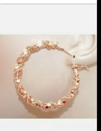 orecchini cerchi oro rosa dorati donna intrecciati