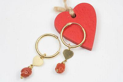 orecchini cerchi piccoli argento 925 cuori e