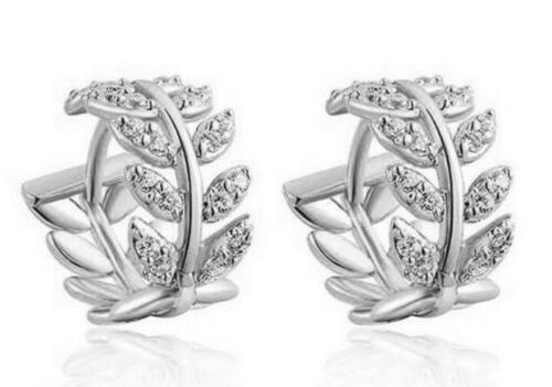 orecchini cerchio acciaio argento piccoli brillantini luccic