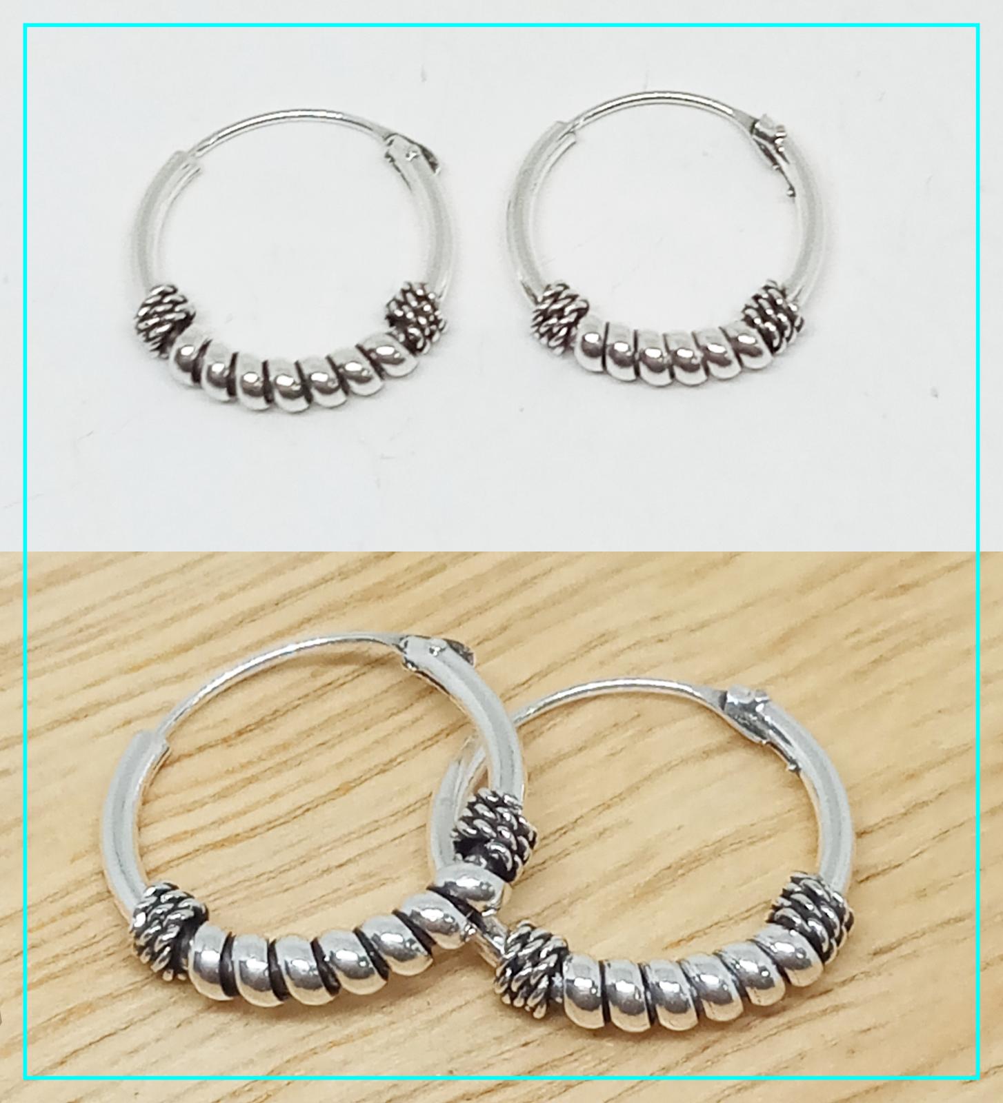 orecchini cerchio cerchietto 14mm argento 925 percent
