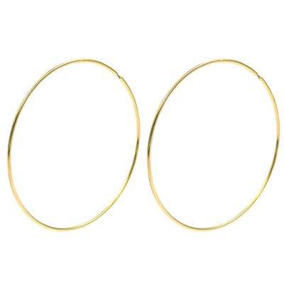 orecchini cerchio grande argento 925 placcato oro