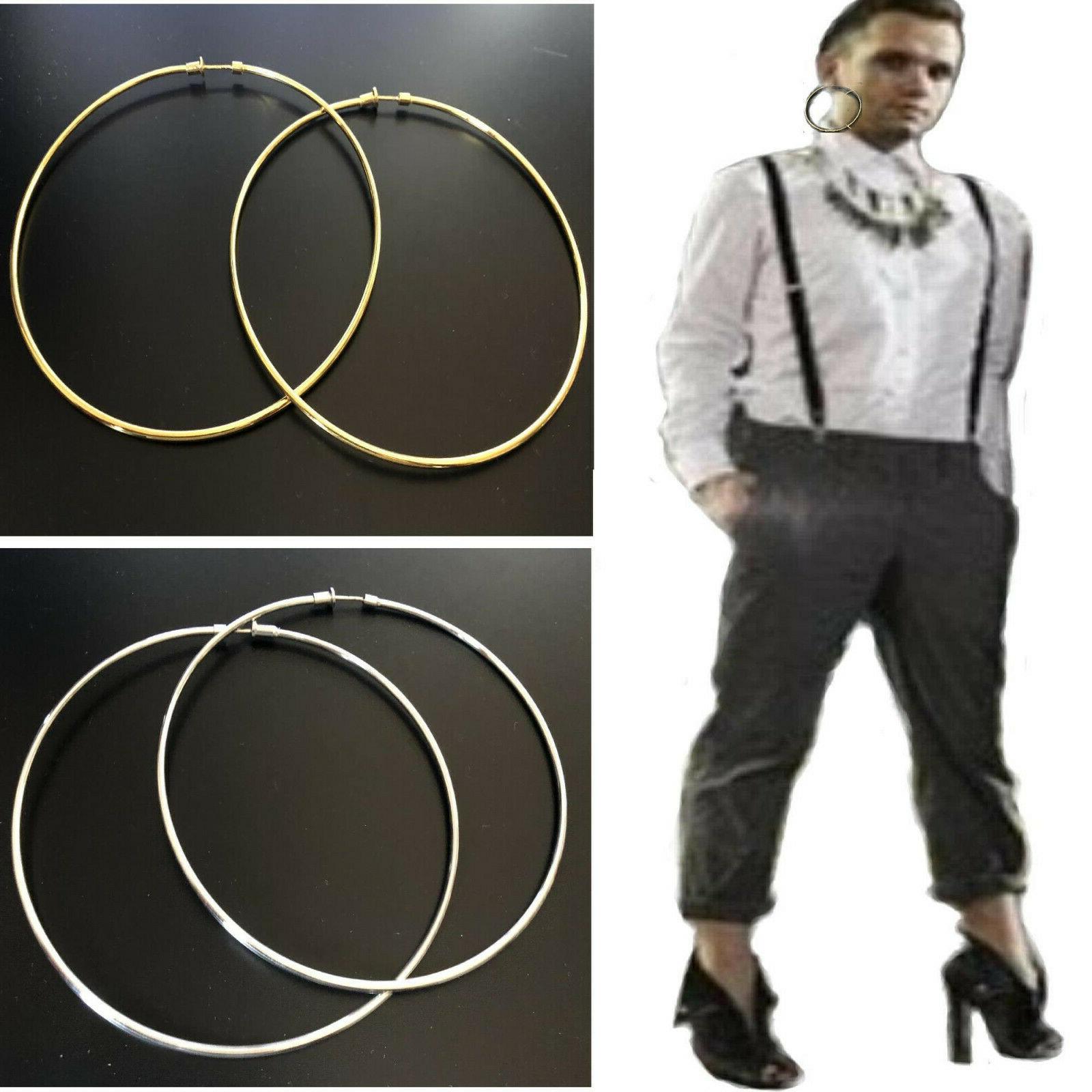 orecchini cerchio grandi da donna argento oro