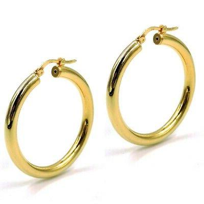 orecchini cerchio spesso in argento 925 placcato