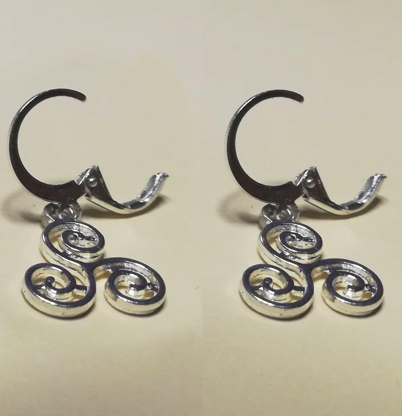 orecchini cerchio teen wolf spirale lupo triskelion