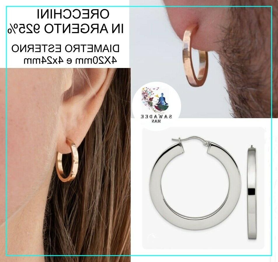 orecchini cerchio uomo donna 20 26mm cerchietto