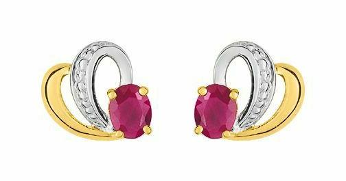 orecchini chiodo in oro e pietre preziose