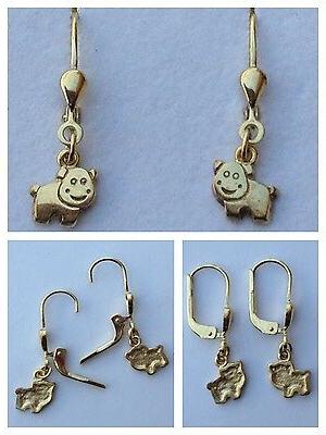 orecchini chiusura a farfalla 333 oro bambini