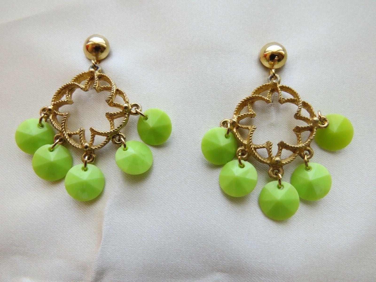 orecchini clip on pendenti bigiotteria vintage