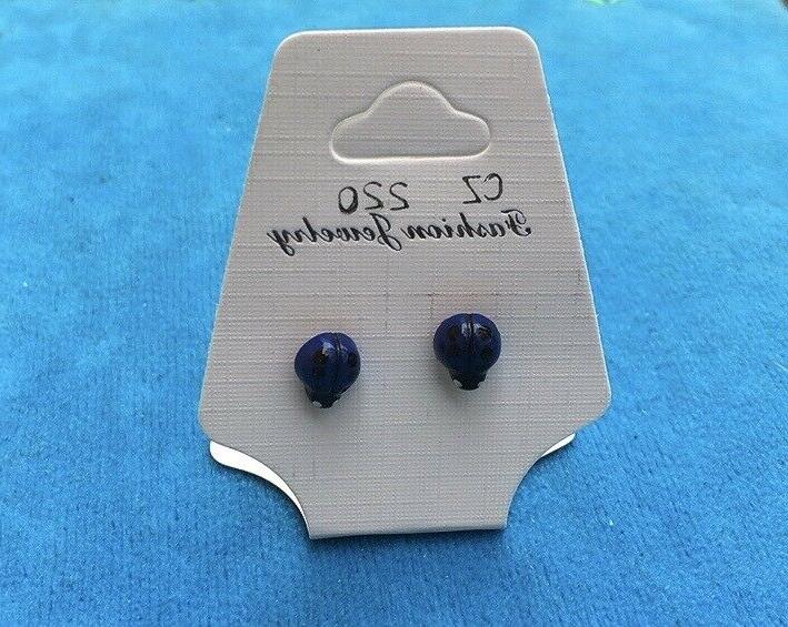 orecchini coccinelle blu