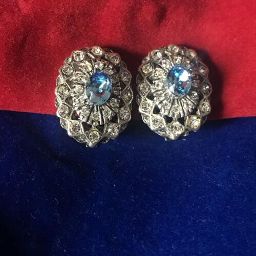 orecchini con acquamarina e swarovski