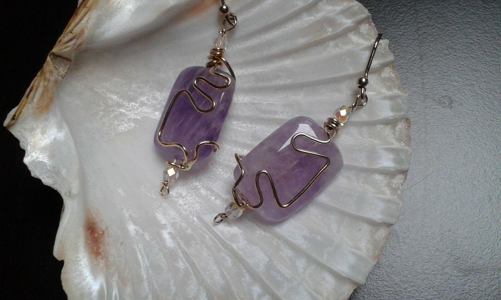 orecchini con ametiste le stanze di matiluna