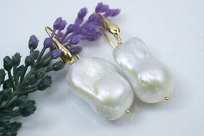 orecchini con grandi perle barocche argento 925