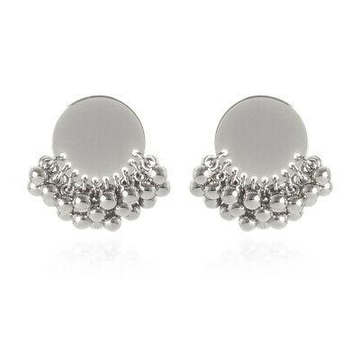 orecchini con pendente a cerchio e mini