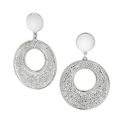 orecchini con pendente in swarovski crystal rock