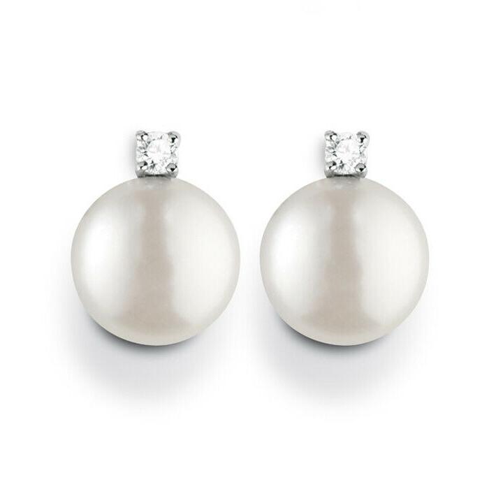 orecchini con perla e diamanti collezione paradise