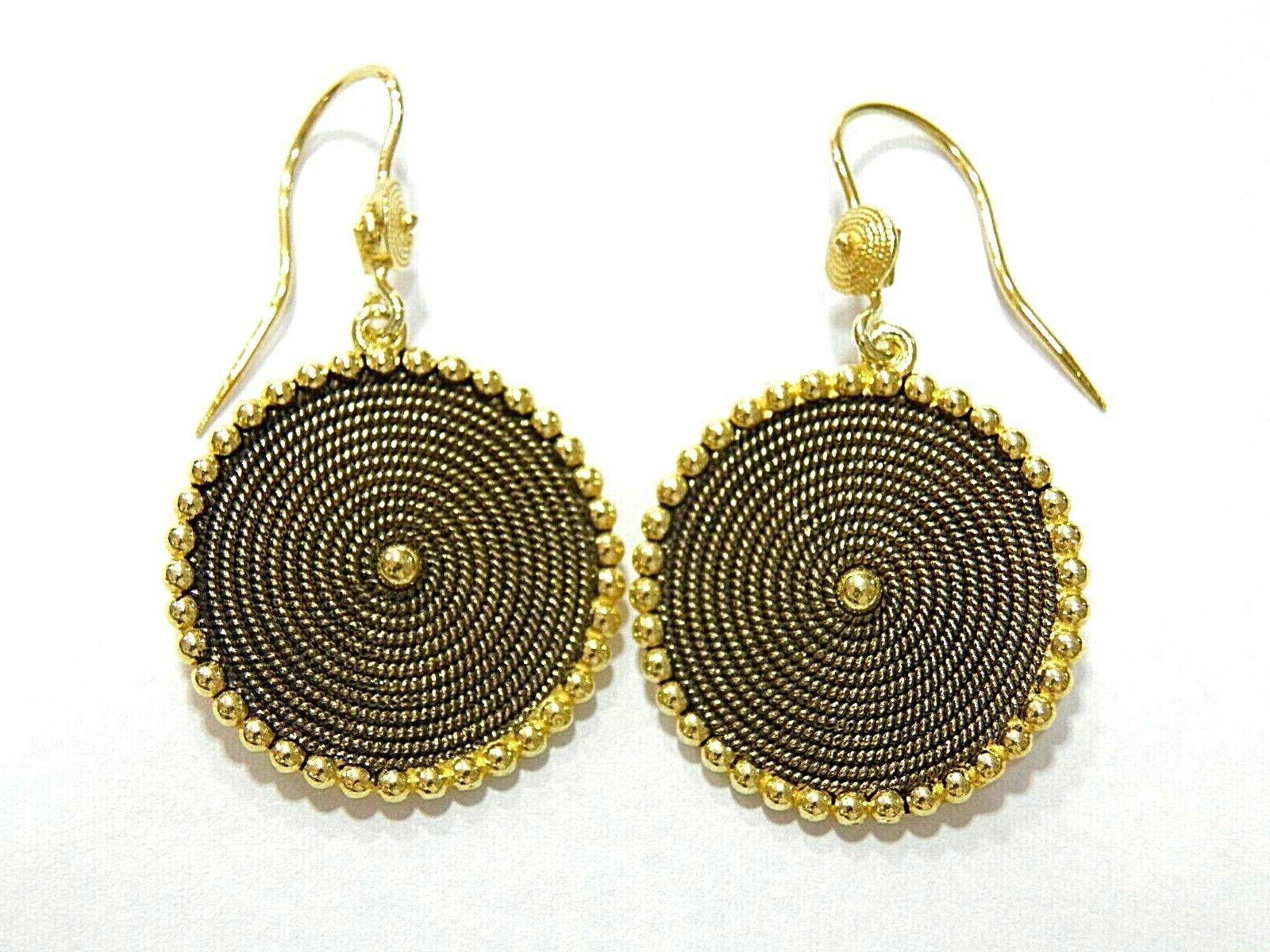 orecchini corbula dorato filigrana sarda argento gioielli